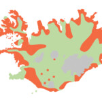 Varpútbreiðsla lóms. Kortið byggir á gögnum frá Náttúrufræðistofnun Íslands Varpútbreiðsla lóms. Kortið byggir á gögnum frá Náttúrufræðistofnun Íslands