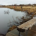 Bekkur til að tylla sér og njóta náttúrunnar