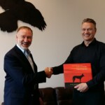 Craig Hilton-Taylor yfirmaður válista hjá IUCN og Guðmundur Guðmundsson staðgengill forstjóra Náttúrufræðistofnunar Íslands.