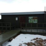 Fuglaskoðunarhús, Friðlandið í Flóa í febrúar © Ljósmynd: Dögg Matthíasdóttir