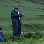 Erpur Snær Hanssen og Magnús Þorsteinsson heitinn, bóndi í Höfn, í Hafnarhólma. Ljósmynd: © Andrés Skúlason.