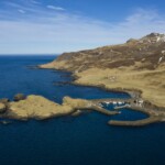 Loftmynd af Hafnarhólma. Ljósmynd: ©Daníel Bergmann.