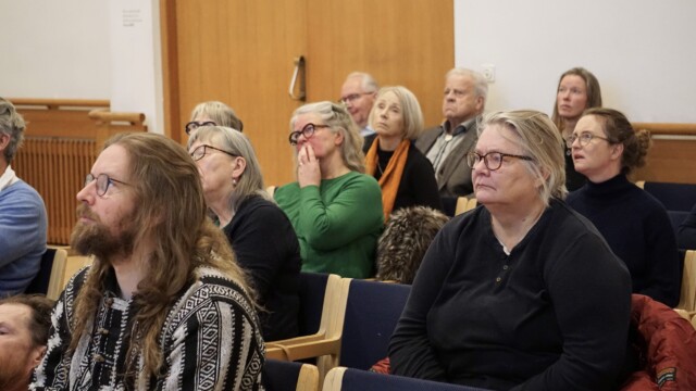 Gestir á málþingi um votlendi