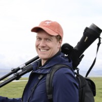 Aron Alexander Mynd: Bára Huld Beck Fuglaskoðun í Friðlandi í Flóa 9. júní 2026